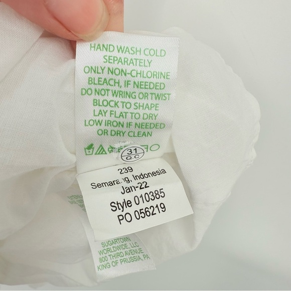 Lilly Pulitzer Emie Babydoll Ruffle Eyelet Dress in White Size 8 - Picture 9 of 14